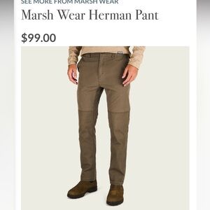 Marsh Wear Herman Pant